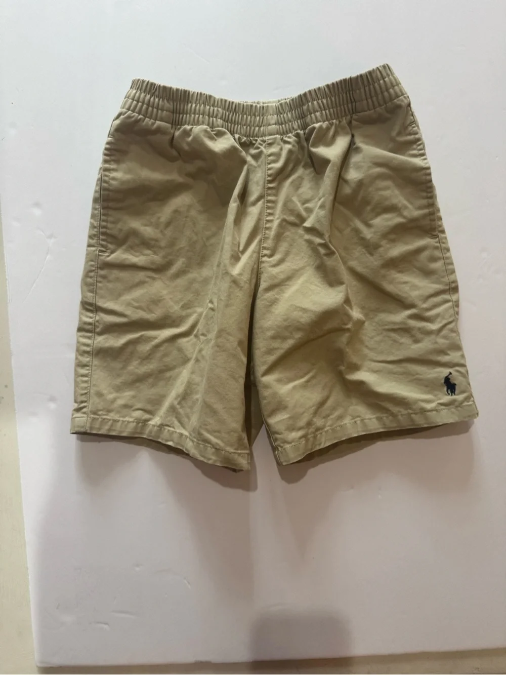 Ralph Lauren Tan Elastic-Waist Kids Shorts